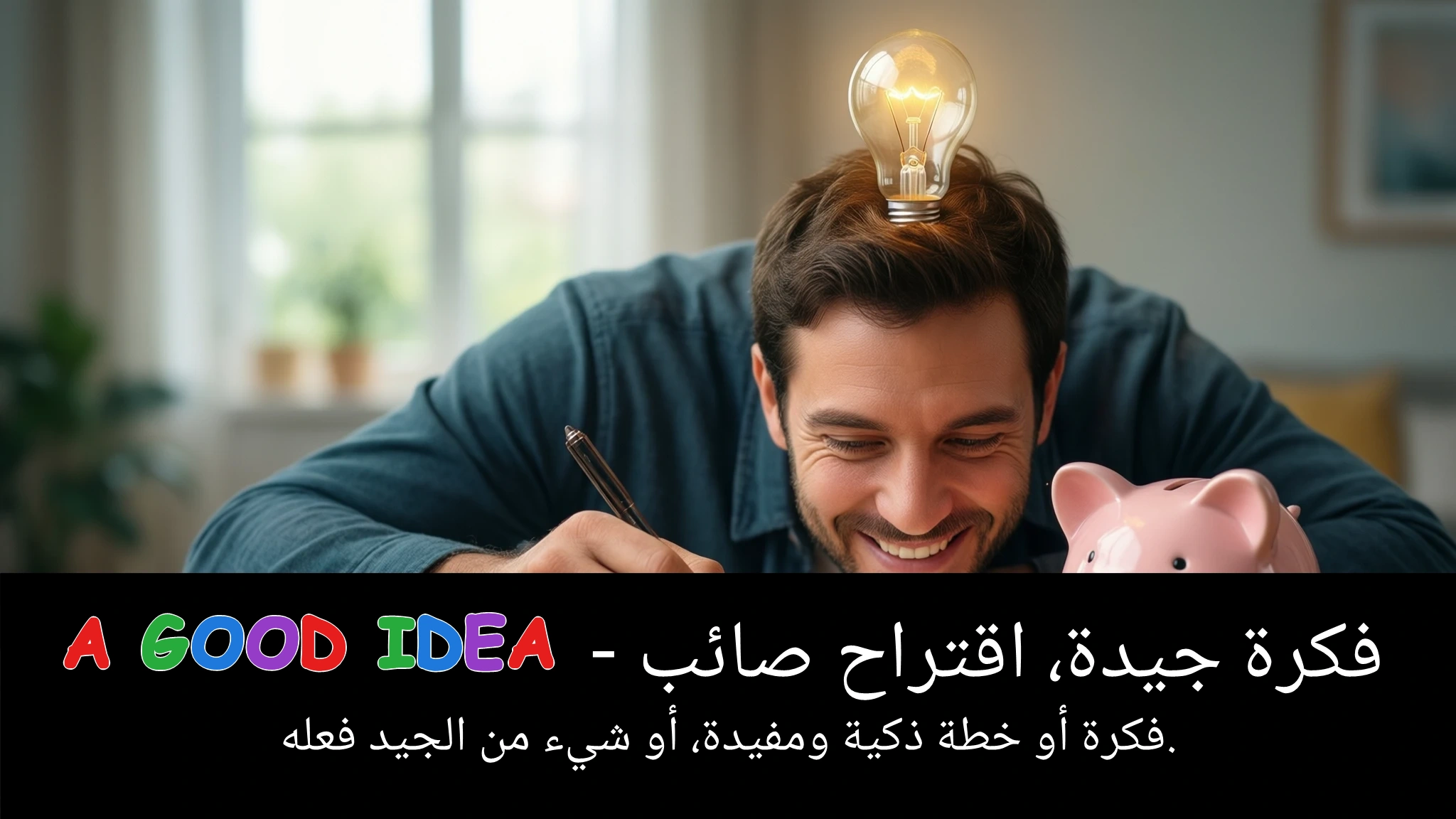 Arabic Illustration for a good idea